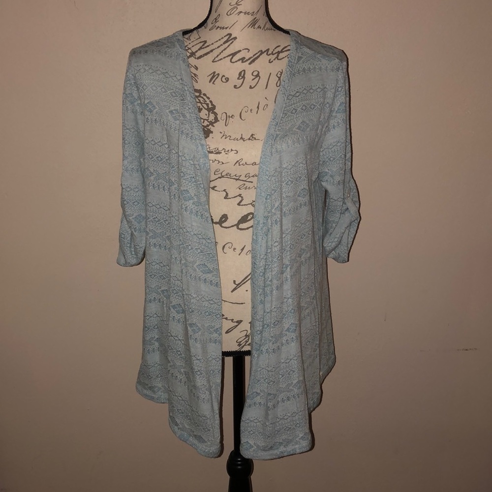 Woolrich Light Blue Draping Cardigan